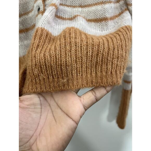 Y2K Coquette Indie Sleaze Fall Alpaca Wool Blend Cardigan Sweater M Academia 90s - Picture 5 of 13